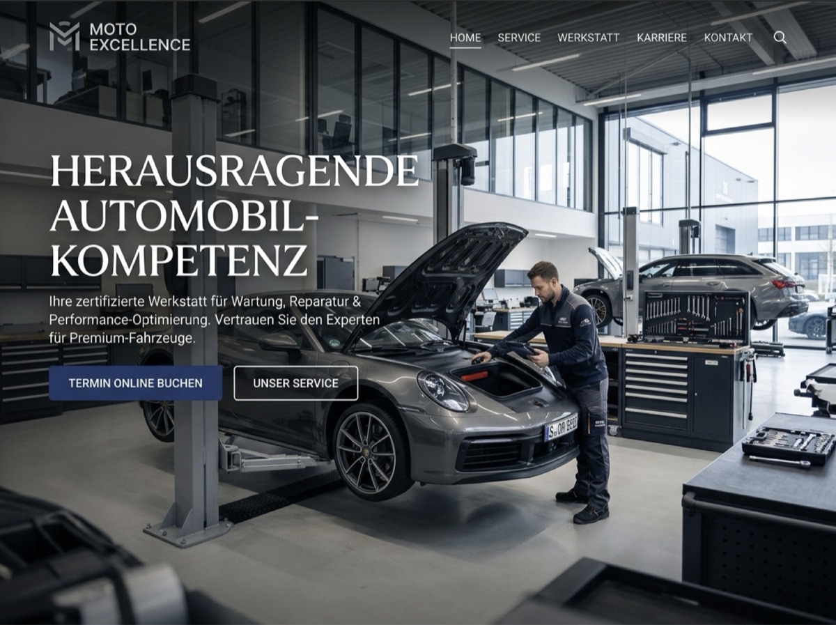 Beispiel-Website Automobil