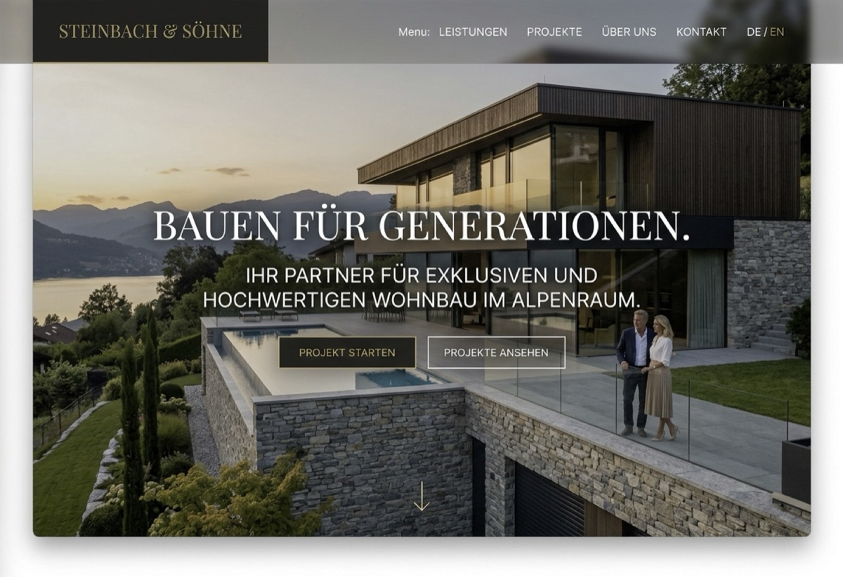 Beispiel-Website Handwerk