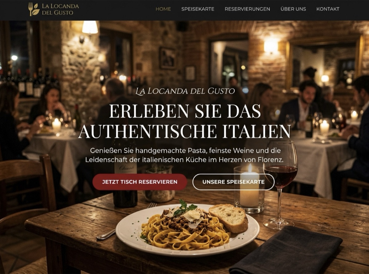 Beispiel-Website Restaurant