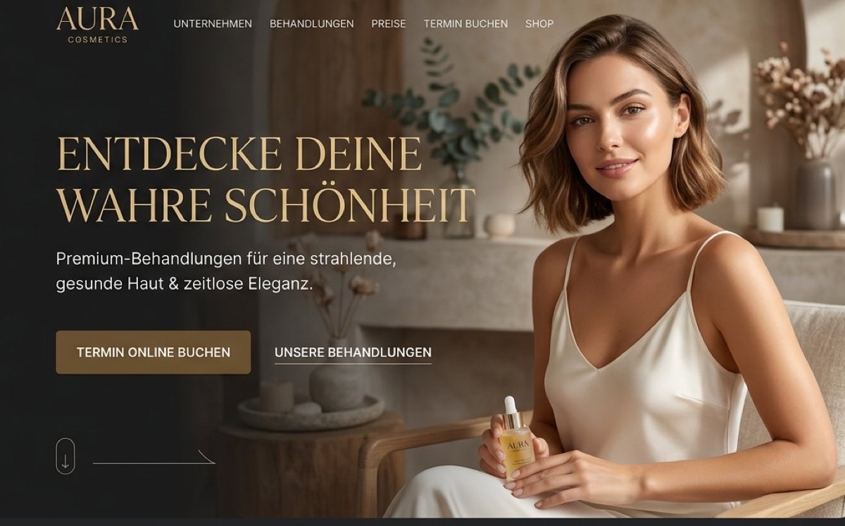 Beispiel-Website Kosmetik